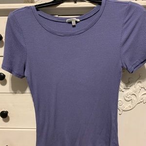 Blue tight tee shirt